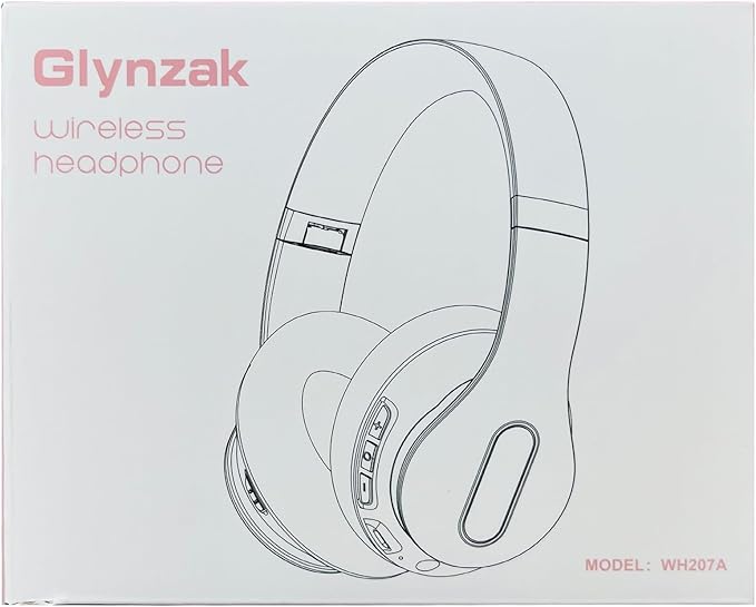 Wireless Bluetooth Headphones Over Ear 65H Playtime HiFi Stereo Headset with Microphone and 6EQ Modes Foldable Bluetooth V5.3 Headphones for Travel Smartphone Computer Laptop