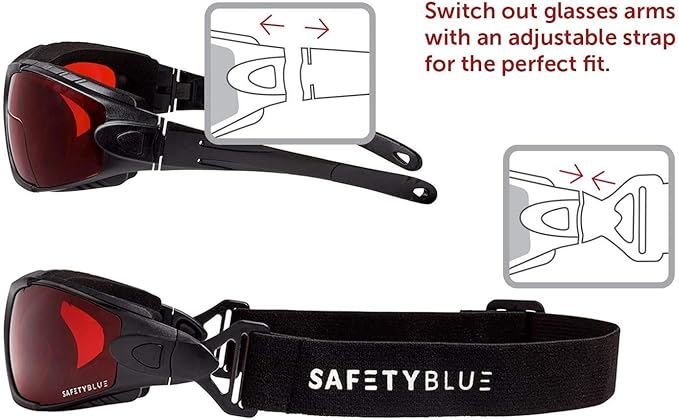 Sleep Savior Deluxe Lens Night Glasses - Blue & Green Light Blocking Glasses for Better Sleep