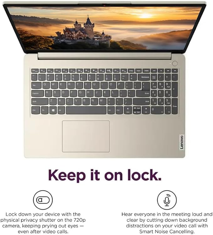 Lenovo Ideapad 15.6" Laptop Computer, Windows 11 Pro Laptop, 20GB RAM 1.1TB Storage (1TB SSD+128GB eMMC), Intel Celeron N4500 Processor, Intel UHD Graphics, 1-Year Microsoft 365, NLY Earphones, Sand