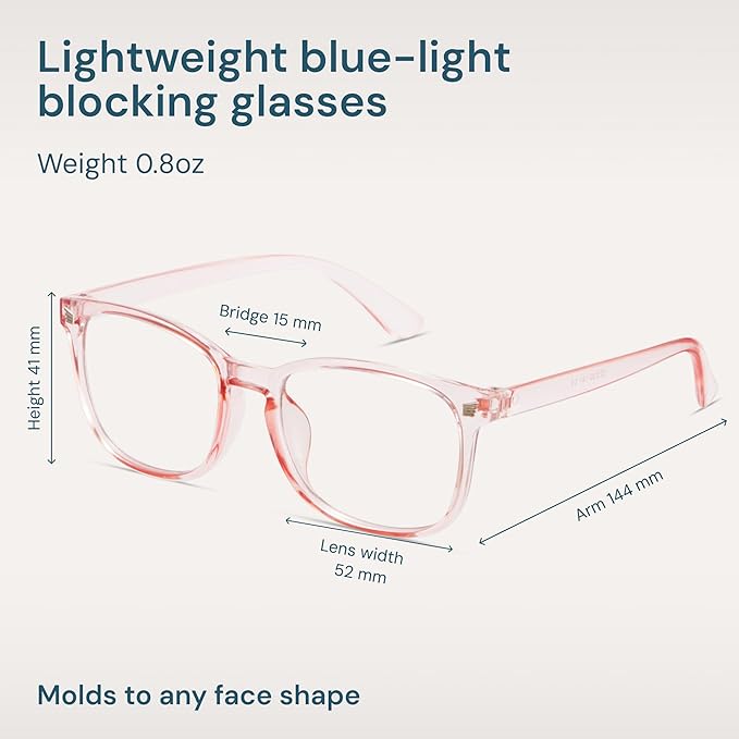 Gaoye Blue Light Glasses for Computer & Gaming - Anti UV Ray Lenses, Scratch-Resistant & Comfort Fit