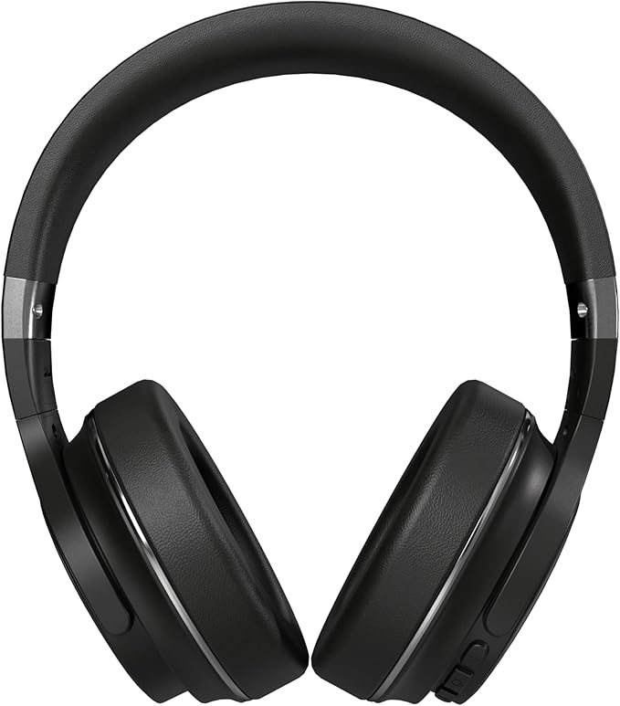 Raycon The Everyday Wireless Bluetooth Over Ear Headphones, with Active Noise Cancelling, Awareness Mode and Built in Microphone, IPX 4 Water Resistance, 40 Hours of Battery Life (Black)