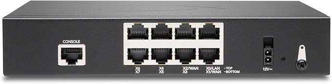 Sonicwall TZ370 Network Security Appliance (02-SSC-2825) | Next-Generation Firewall | Zero-Touch Deployment | 8X 1GbE Ports