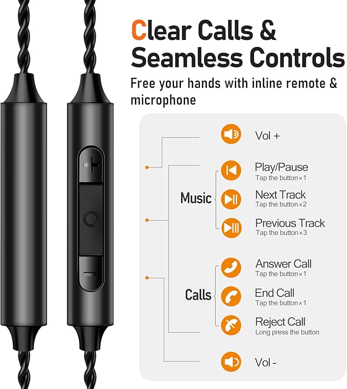 Vibes 202 Wired Earbuds, HiFi in Ear Monitor Headphones, Noise Isolating Ear Buds w/Mic, Deep Bass & Comfort-Fit Earphones, Silver Plated Cord, Carrying Case, Lightning, Green