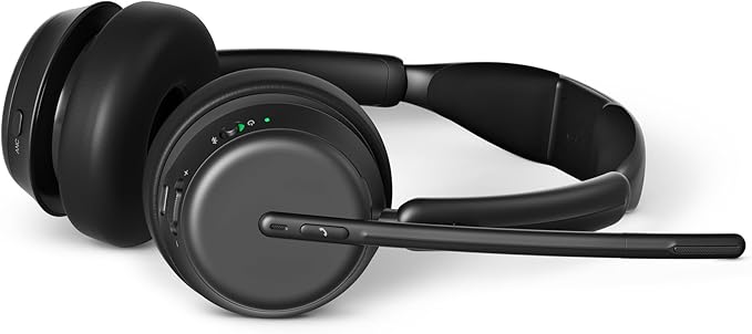EPOS IMPACT 1060 Double-Sided Wireless Office Headset With Microphone, EPOS AI Noise Cancellation, Super Wideband Audio, Bluetooth, Comfortable Fit, Perfect For Clear Calls In Busy Workspaces