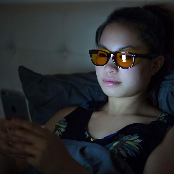 GAMMA RAY OPTICS Blue Light Blocking Glasses Orange Tint