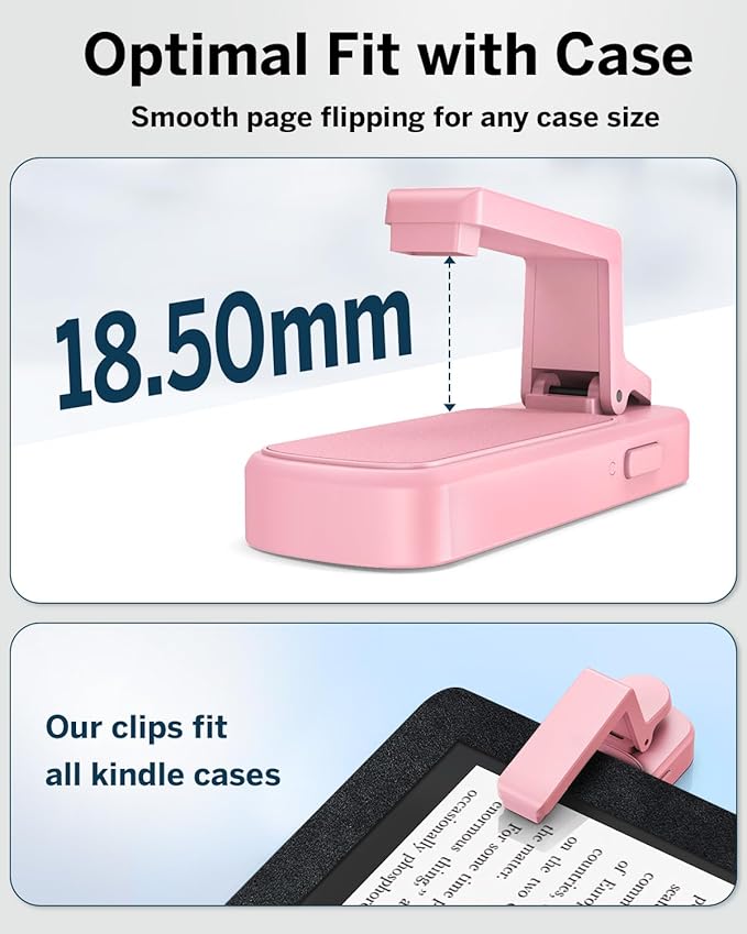 [Case-Friendly] Remote Control Page Turner Ring for Kindle Paperwhite Oasis Scribe Kobo eReaders, Camera Camcorder Remote Controls, Page Turner Clicker for iPhone ipad Tablets with Storage Bag