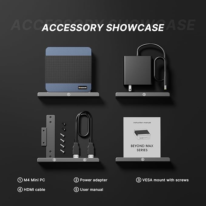 BOSGAME M4 Oculink Mini PC Ryzen 7 7840HS, Radeon 780M GPU Gaming Computers, 11 Pro-OS Desktop PC, 32GB DDR5 RAM, 1TB PCIe 4.0 NVMe 2280 SSD, Wi-Fi6, BT 5.2