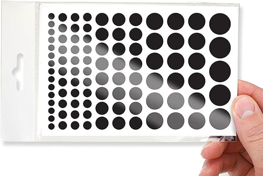 BLOCKED Stackable Webcam/Camera Vinyl Covers | 95 Low-Tack Restickable Webcam Stickers | 5-Sizes | Black 95-Pack (Ultra Glossy)