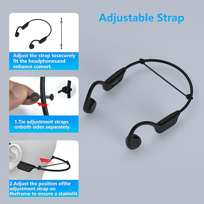 Bone Conduction Swimming Headphones,Wireless IPX8 Waterproof Open-Ear Headphone/Earphones, 32G Underwater Headset/Earbuds, Sports, Swimming, Diving