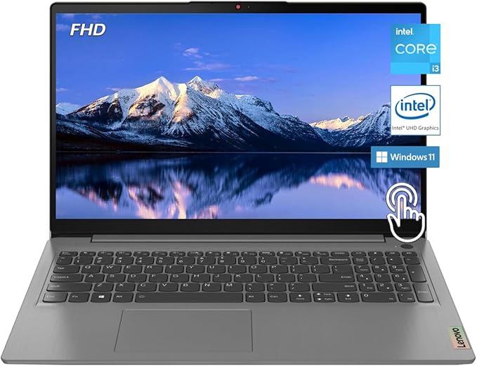 Lenovo - 2023 - IdeaPad 3i -Business Student Laptop - 20GB Memory 1TB Storage - Intel Core i3-1115G4 11th Gen - 15.6" FHD Touchscreen Display - Windows 11 - Arctic Grey - W/GaLiMu
