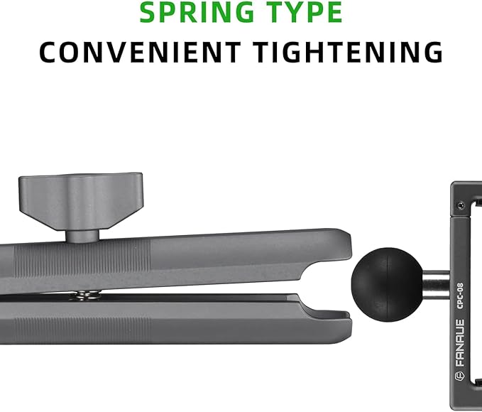 FANAUE Double Socket Arm Compatible with RAM Mounts B Size Ball Head and Bike Motorcycle Phone Holder, Fits Industry All Standard 1" Ball Adapters (DA-150)