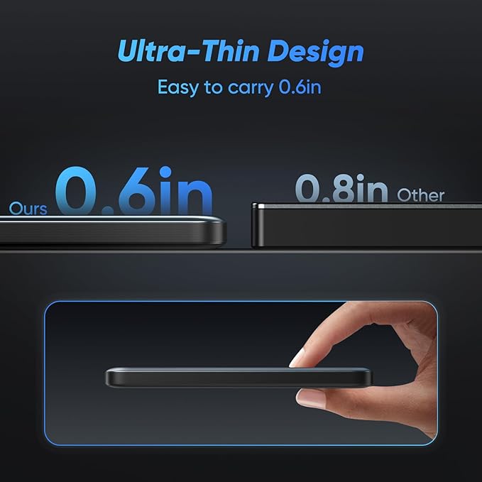 110W Laptop Power Bank,30000mAh Fast Charging Laptop Portable Charger,4-Port 100W Max Battery Power Bank,Smart Display,for MacBook,iPhone,iPad,AirPods,Samsung,Switch