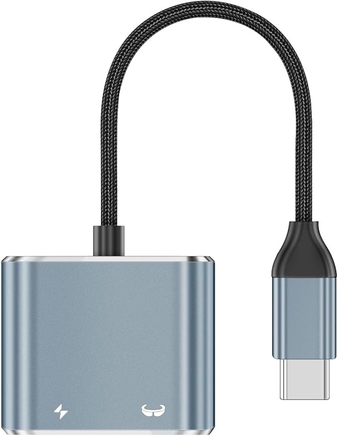 Ubrokeifixit USB-C Hub Host to AR Glasses Converter Charging Adapter,Charging Plug and Play for Mobile Phone,Steam Deck,Switch 1st,ROG Ally,Laptop