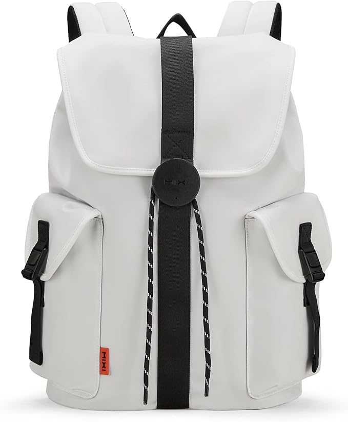 mixi Travel Laptop Backpack for Women & Men Carry On Backpack fits 16'' Laptop, Waterproof Lightweight Casual Hiking Weekender Bags Rucksack,17 Inch, Interstellar White