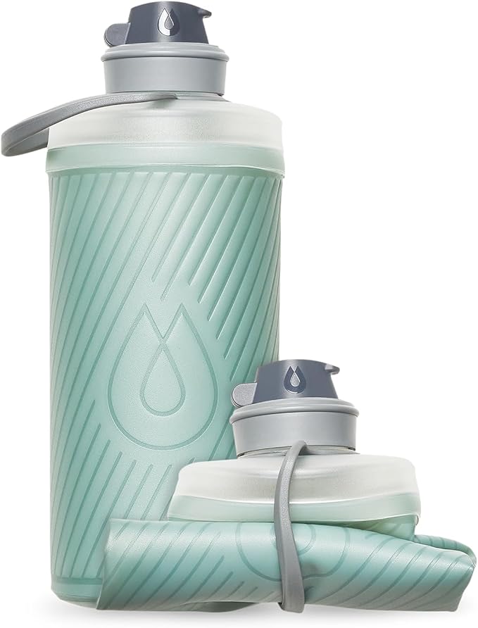 HydraPak Flux - Collapsible Backpacking Water Bottle (750ml, 1L, 1.5L) - BPA Free, Ultra Light, Spill-Proof Twist Cap