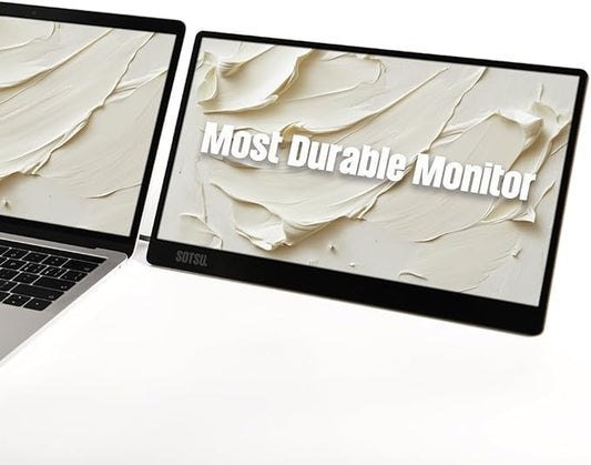 SOTSU FlipAction Go 14" Premium Portable Monitor SFA14PMML | Robust but Lightweight | Tempered Glass Cover | 1080p | 400 Nits | 100% sRGB | 5W | Super Versatile | USB C or Mini HDMI