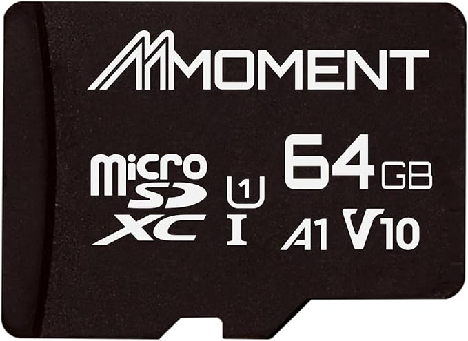 MMOMENT 64GB Micro SDHC Card, A1, UHS-I, U1, V10, Class 10 Compatible, Read Speed Up to 95 MB/s, SD Adapter Included
