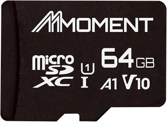 MMOMENT 64GB Micro SDHC Card, A1, UHS-I, U1, V10, Class 10 Compatible, Read Speed Up to 95 MB/s, SD Adapter Included