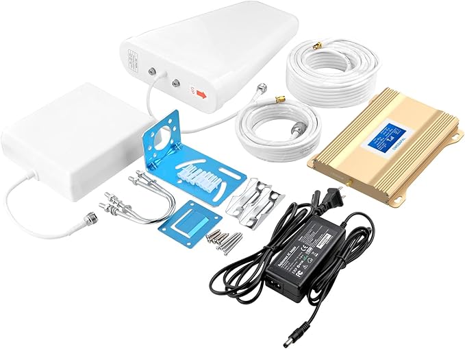 Verizon Cell Phone Signal Booster T Mobile ATT Cell Phone Booster Extender 5G 4G LTE Band 13,12,17,5,4, 2 Verizon T Mobile AT&T Signal Booster Cellular Booster Repeater for Home 5000sq.ft.