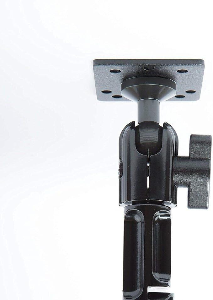 ChargerCity Universal ELD Drill Base Industrial Alloy Heavy Duty Metal Mount Holder for All Tablets and Smartphones Device Pro (All Generations)