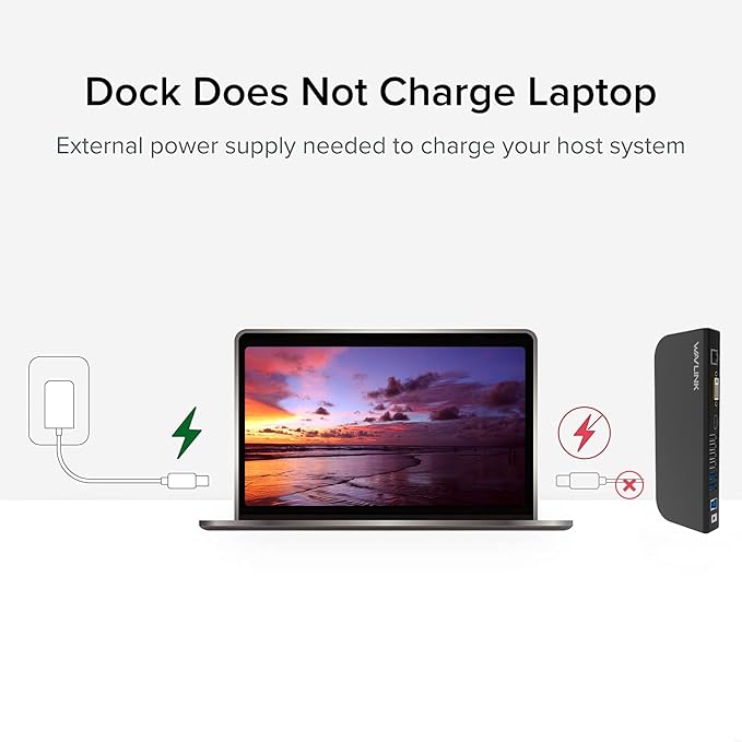 WAVLINK USB Laptop Docking Station Dual Monitors, DisplayLink Computer Dock for M1 M2 Mac and Windows, ChromeOS, Ubuntu 20.04/22.04 (HDMI & HDMI/DVI/VGA, 6xUSB Ports, LAN, Audio)