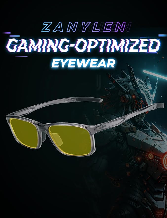 Blue Light Blocking Computer Screen Glasses | Gaming Glasses | Anti Eye Strain Protection for Men and Women