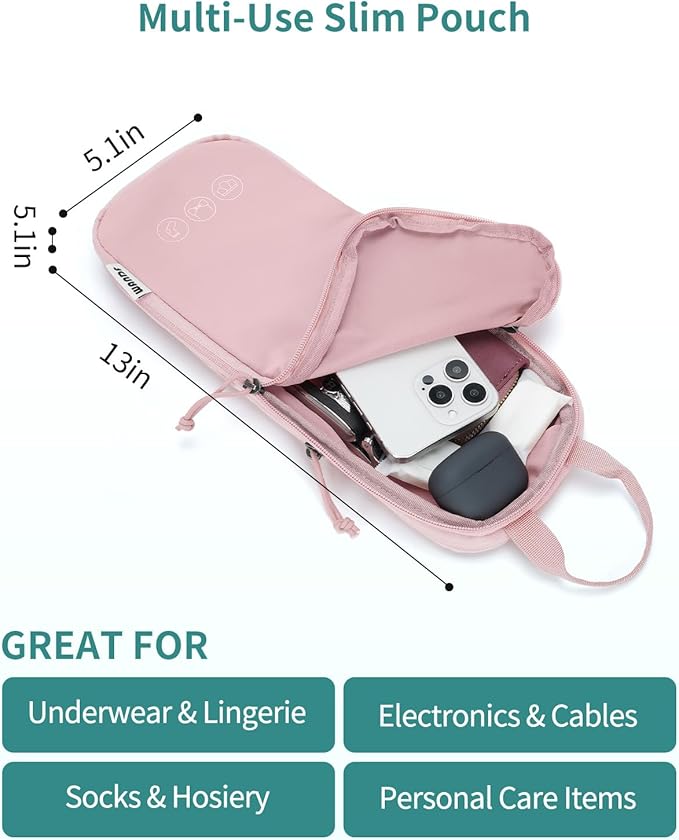 WANDF 7 Set Compression Packing Cubes for Travel, Shirt Folder for Wrinkle-Free, Suitcase Organizer Bags Set for Carry-On Checked Luggage Duffle Bag Women Men(Pink)