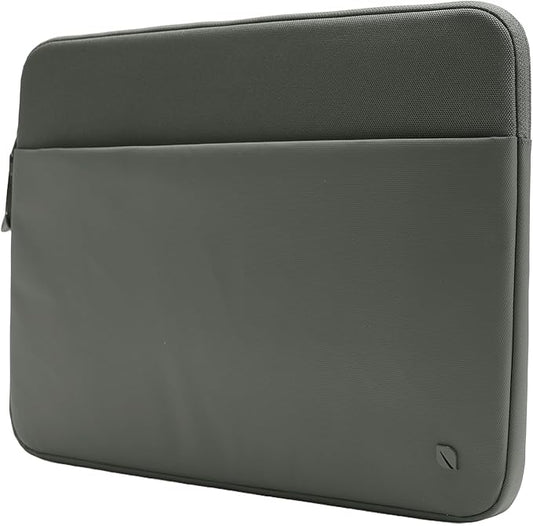 Incase A.R.C. Sleeve with ReSpun Recycled Polyester - 15 inch and 16 inch MacBook/Laptop & iPad/Tablet Case - Cushioned Faux Fur Lining, External Zippered Slip Pocket - Smoked Ivy