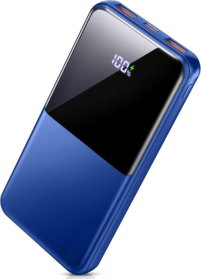 Portable Charger Power Bank, 10000mAh 22.5W Mini Portable Battery Fast Charging Battery Pack Travel Essentials, PD 3.0 QC 4.0 External Phone Powerbank for iPhone Android Samsung and USB/USB-C Devices