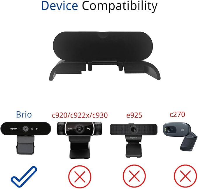 Webcam Cover Compatible with Logitech Brio 4K Webcam, Camera Lens Privacy Webcam Covers for Logi Brio hd 4K Pro