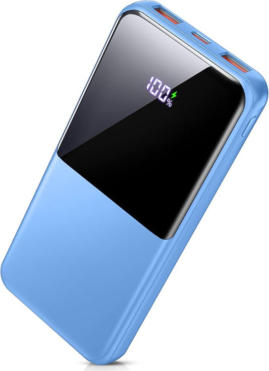 Portable Charger Power Bank, 10000mAh 22.5W Mini Portable Battery Fast Charging Battery Pack Travel Essentials, PD 3.0 QC 4.0 External Phone Powerbank for iPhone Android Samsung and USB/USB-C Devices