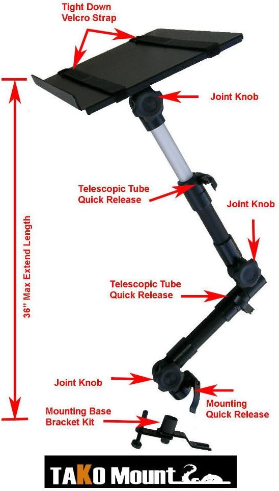 AA-Products T-70N Notebook/Laptop/Netbook Computer Mount Holder Stand for Trucks-Vans-Cars-SUVs