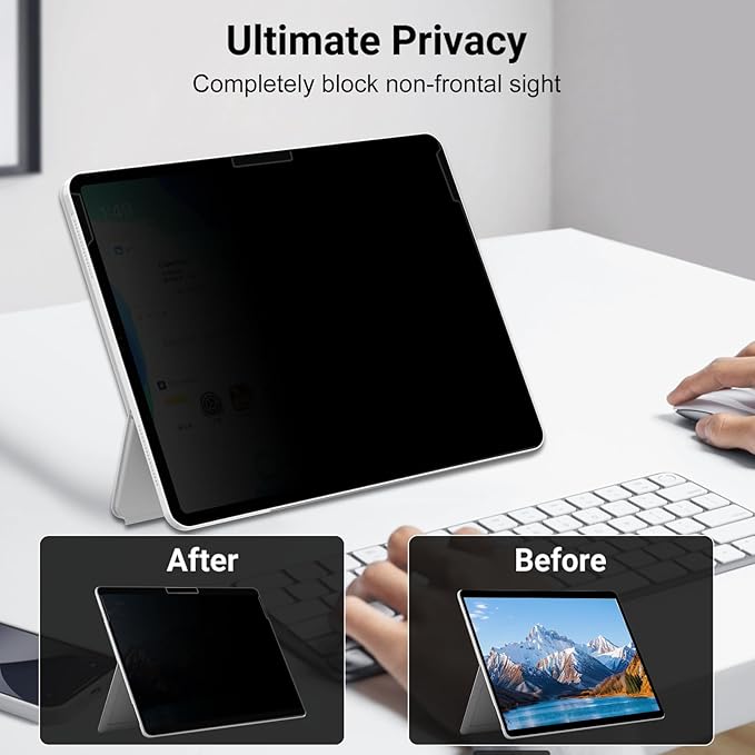 Magnetic Privacy Screen for 12 Inch Surface Laptop Pro 12, Removable Anti Glare Surface Laptop Pro 12 Screen Protector, Blue Light Filter, Anti Spy Easy Install