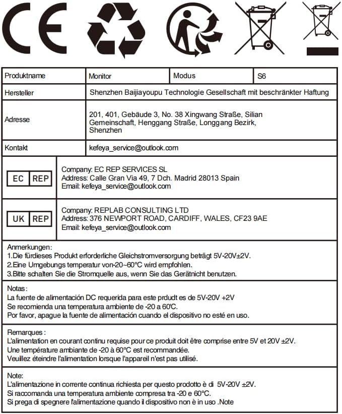 KEFEYA Laptop Screen Extender, 15.6" Portable Monitor for Laptop with 120% sRGB, FHD IPS & USB to HDMI Hub & 235° Rotation, Triple Monitor Extender Plug & Play Fits for All Laptops (Mac/Win/Android)