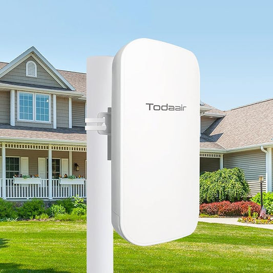 2025 Outdoor WiFi Extender，WiFi Booster | AI Watchdog | Repeater&AP Mode｜IP65 Weatherproof | Up to 1200Mbps Dual Band WiFi Repeater | Covers Up to Least 3440 Sq. ft and 30 Devices