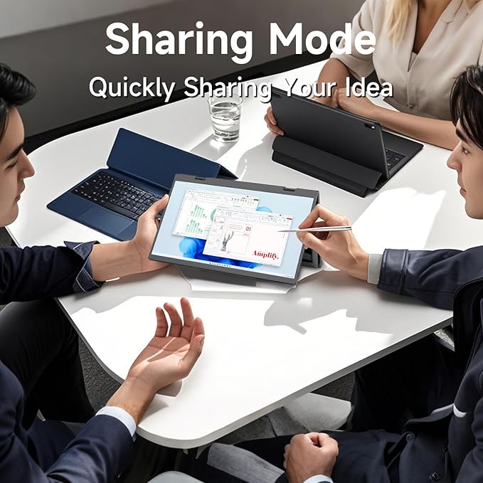 Portable Monitor 15.6" Foldable Dual Screen | Plug & Play for PC/Android/Switch/Xbox/PS5 | FHD 1080P HDR Foldable Travel Display with HDMI/USB-C | Ideal for Gaming, Office & Outdoor