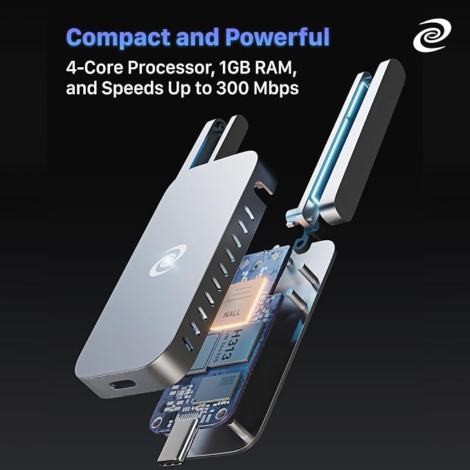 Deeper Connect Air Pocket-Sized Wireless Travel VPN Router Portable Wireguard OpenVPN DPN WiFi Router