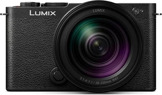 Panasonic LUMIX S9 Full-Frame Mirrorless Camera with S 28-200mm F4-F7.1 Macro O.I.S. Lens, Compact, Lightweight Body, Perfect for Social Media and Travel, DC-S9HK