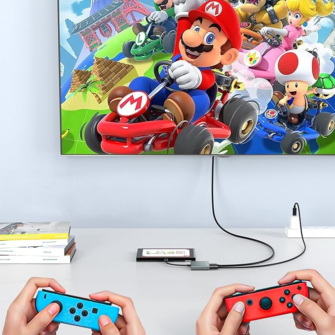 USB C to HDMI Multiport Adapter with Charging Port, USB C Laptop Docking Stations for Monitor Extend Display, USB-C to USB-A Converter 10Gbps, USBC 4K HDMI Hub Dongle for Mac iPad pro MacBook Laptop