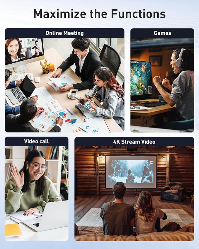 Wireless USB WiFi Adapter for PC - Nineplus 1300Mbps Dual 5Dbi Antennas 5G/2.4G WiFi Adapter for Desktop PC Laptop Windows11/10/8/7/Vista/XP, Wireless Adapters for Desktop Computer Network Adapters