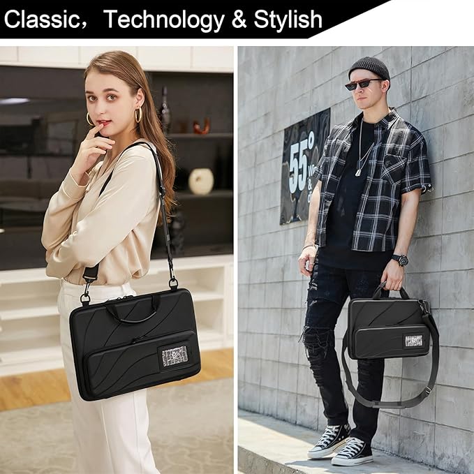 BUG 14.2-15.6 Inch Laptop Case Hard Shell, Protective Laptop Carrying Case with Stand for Heat Dissipation