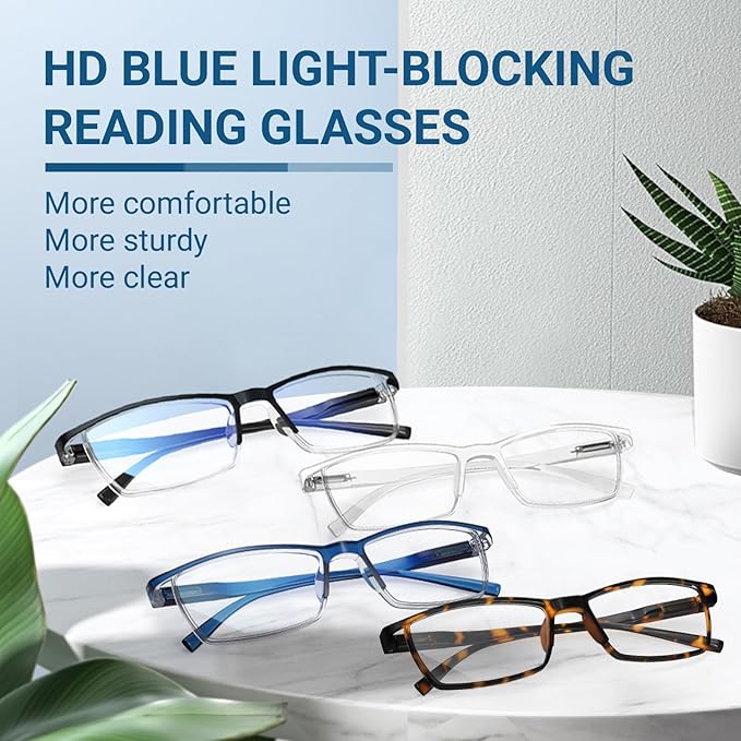 TERAISE Fashion Anti-blue light Reading Glasses Men Women Computer Reader