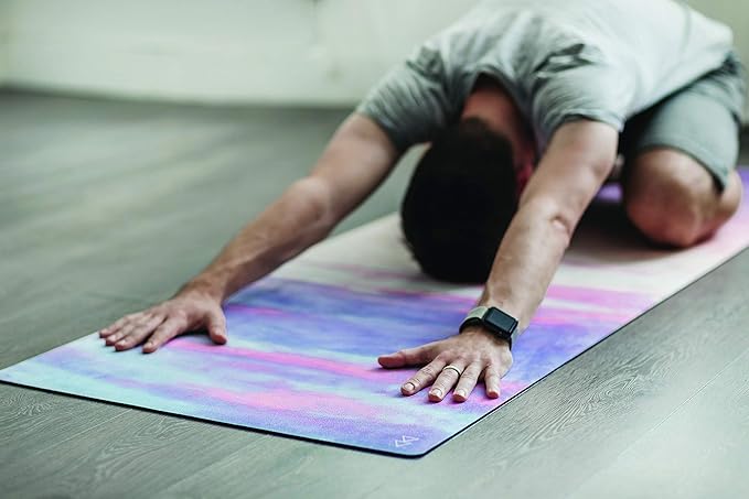 YOGA DESIGN LAB | The Combo Yoga Mat | Eco Luxury | Ideal for Hot Yoga, Power, Bikram, Ashtanga, Sweat | Studio Quality | Includes Carrying Strap!