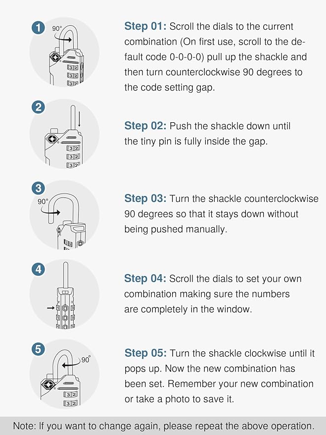 Puroma TSA Approved Luggage Locks, 2 Pack 4 Digit Resettable Travel Combination Code Lock with Zinc Alloy Body for Suitcase, Backpack, Laptop Bag, Gym Locker, Toolbox (Purple)