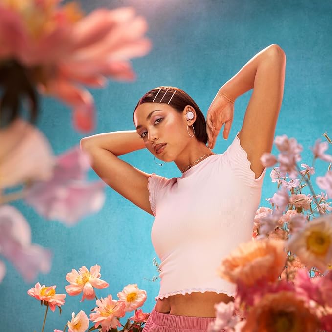 Bose QuietComfort Bluetooth Earbuds, True Wireless Earbuds with Active Noise Cancellation and Mic, Deep Bass, IPX4 Rating, Up to 8.5 Hours of Playtime, Petal Pink - Limited Edition Color