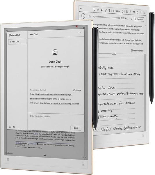 iFLYTEK AINOTE 2, 10.65" E-Ink Tablet, AI Note Taking Tablet with ChatGPT-5, Ultra-Thin 4.2mm Digital Notebook with Voice-to-Text, 16-Language Transcription, Handwritten-to-Text, Ideal for Work&Study