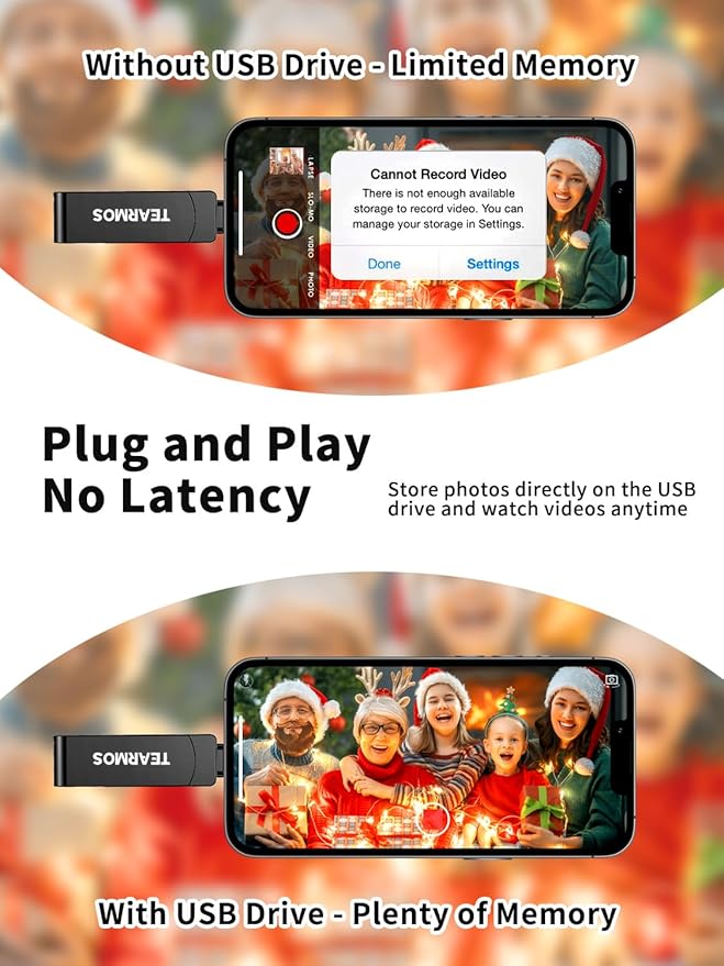 512GB Flash Drive Intended for iPhone iPad, Memory Stick Storage for Photos and Videos Backup, Compatible with iPhone iPad Android PC, Plug and Play, No Application Required (Dark Gray)