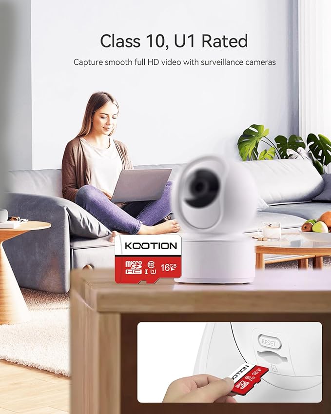 KOOTION 10 Pack 16GB Micro SD Card Class-10 Micro SDHC Card 16 gb UHS-I High Speed TF Card R Flash C10 U1 Memory Card