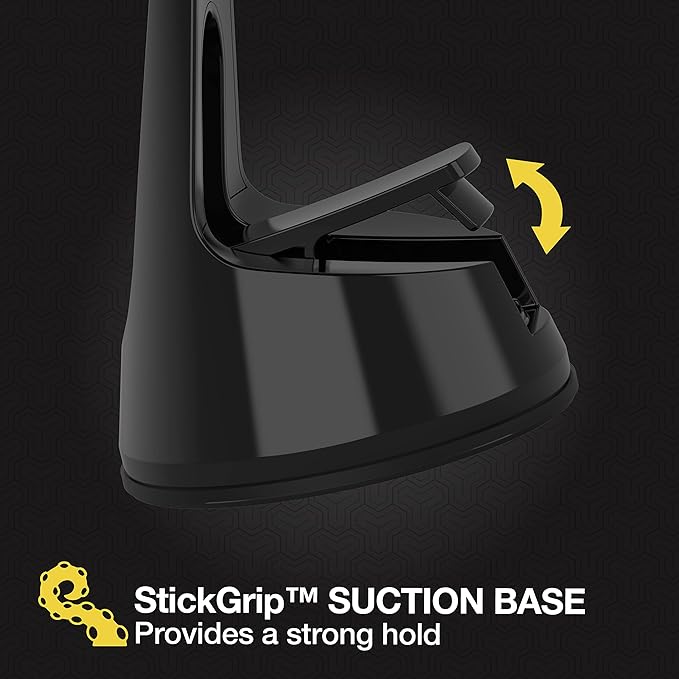 Scosche MP2ROWD MagicMount Pro2 MagSafe Car Dashboard/Windshield Suction Mount, Magnetic Cell Phone Holder Compatible with iPhone 16/15/14/13/12 Series and More with Included MagicRing Adapter