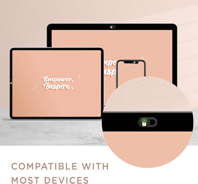 MESMOS 6pk Laptop Camera Cover Slide Cute, Laptop Accessories, Phone & Computer Camera Webcam Cover Slide, Web Cam Privacy Blocker (Small)